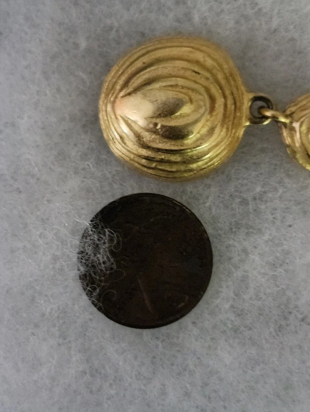 Signed Givenchy Brutalist Runway Long Dangle Drop Gold Tone Textured Earrings